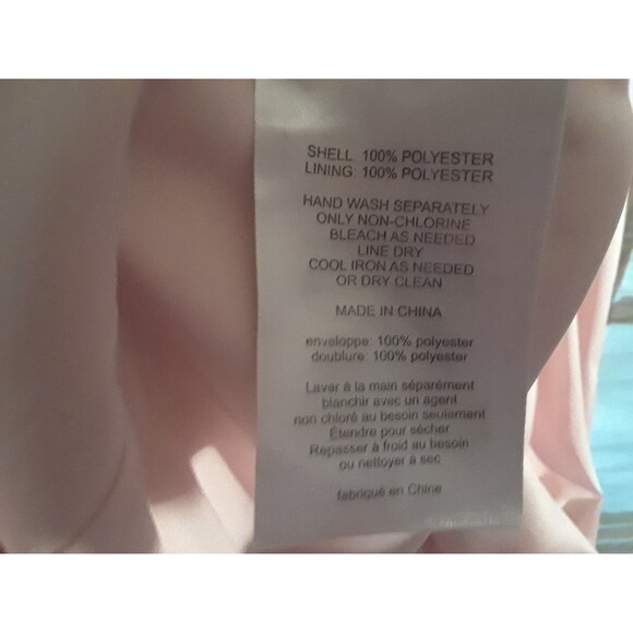 White by Vera Wang Women's Maxi Dress Size 8 Halter Front Slit Bow Details Pink - Picture 11 of 11